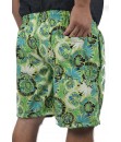 Short Estampado Elastano Praia Banho Verde